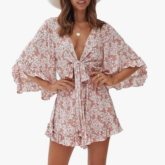 Imily Bella Other - Imily Bella Deep V Neck Romper